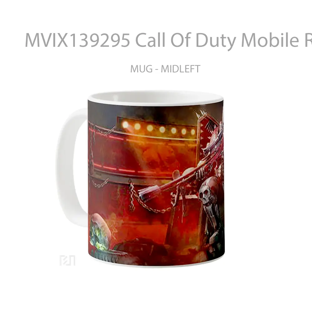Mug Call Of Duty Mobile Rune Bone Warrior Cangkir Gamer - All-side / Desain