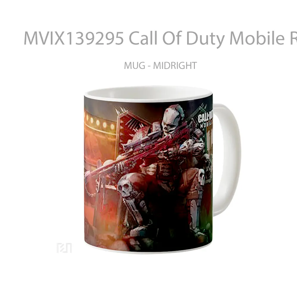 Mug Call Of Duty Mobile Rune Bone Warrior Cangkir Gamer - All-side / Desain