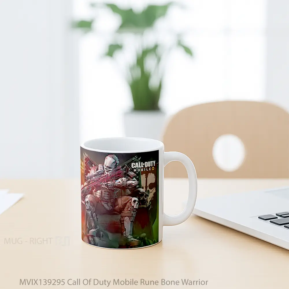 Mug Call Of Duty Mobile Rune Bone Warrior Cangkir Gamer - All-side / Desain