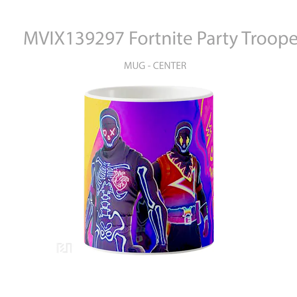 Mug Fortnite Party Trooper Skin Halloween Outfit Cangkir Gamer