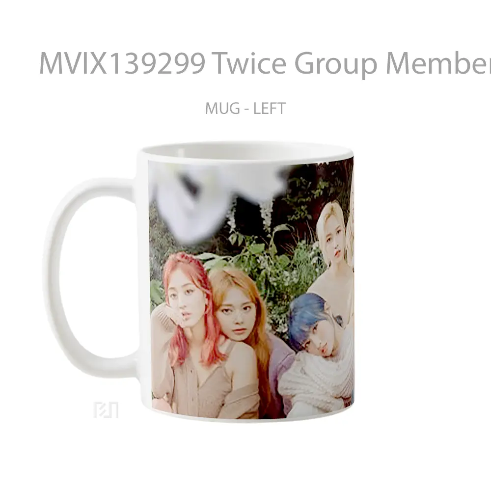 Mug Twice Group Members Gelas Keramik Unik - All-side / Desain