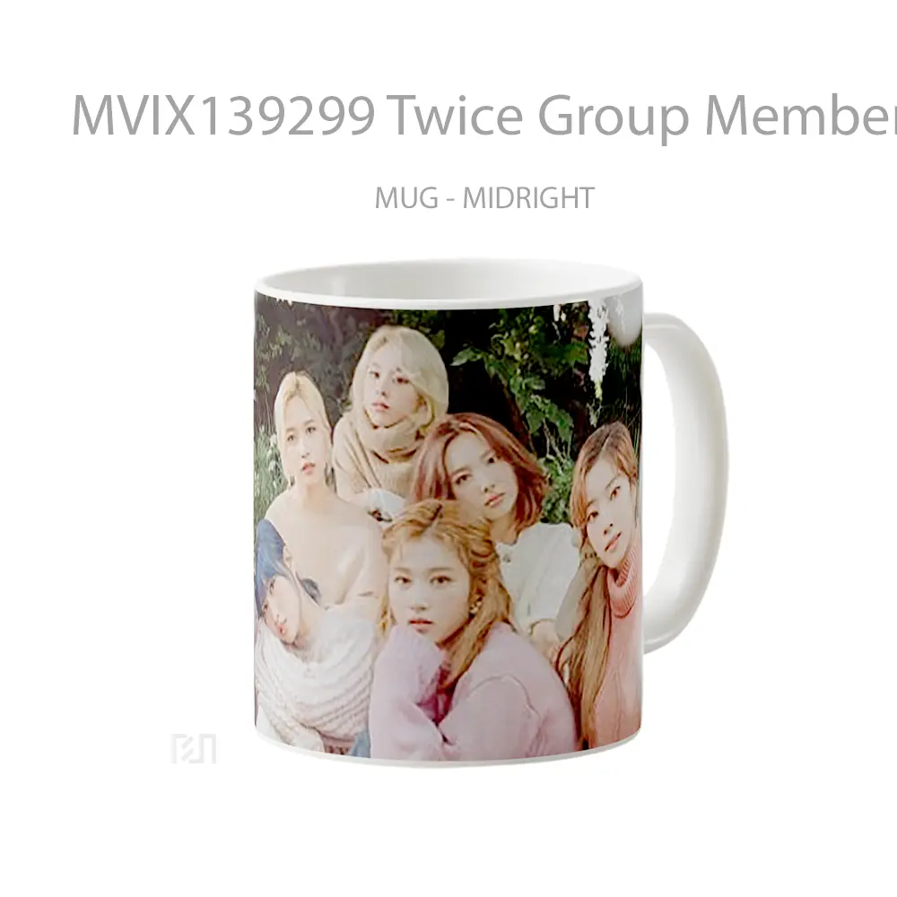 Mug Twice Group Members Gelas Keramik Unik - All-side / Desain