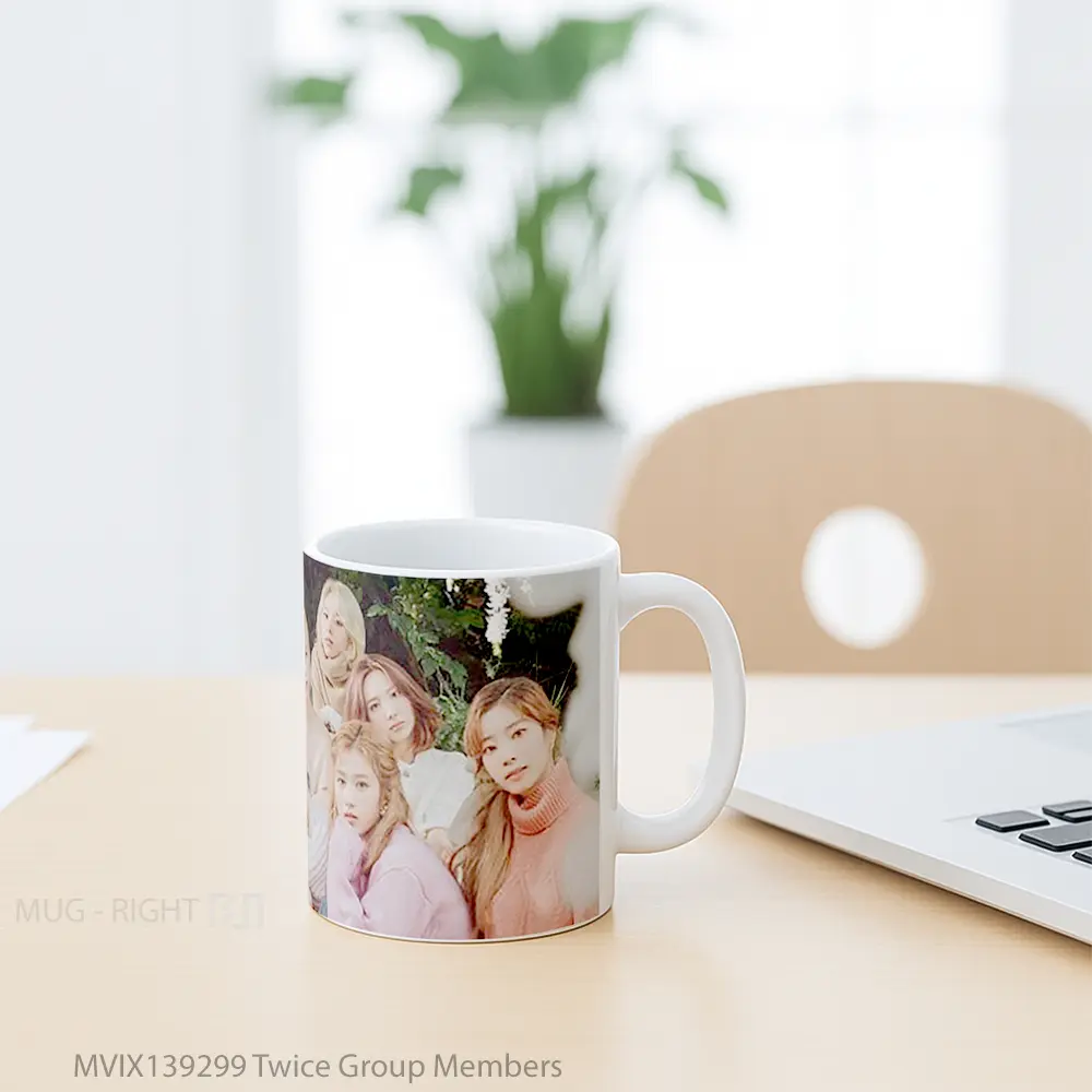 Mug Twice Group Members Gelas Keramik Unik - All-side / Desain