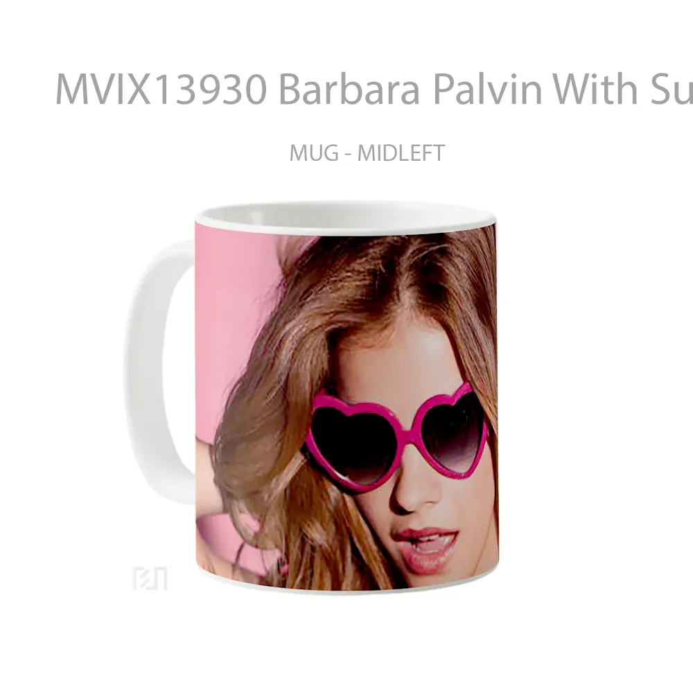 Mug Barbara Palvin With Sunglasses Gelas Keramik Unik - All-side / Desain