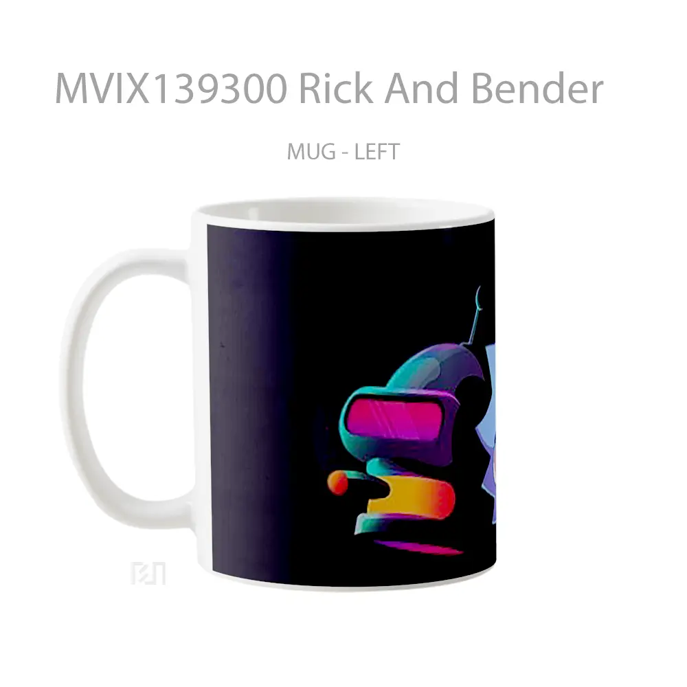 Mug Rick And Bender Gelas Keramik Unik - All-side / Desain
