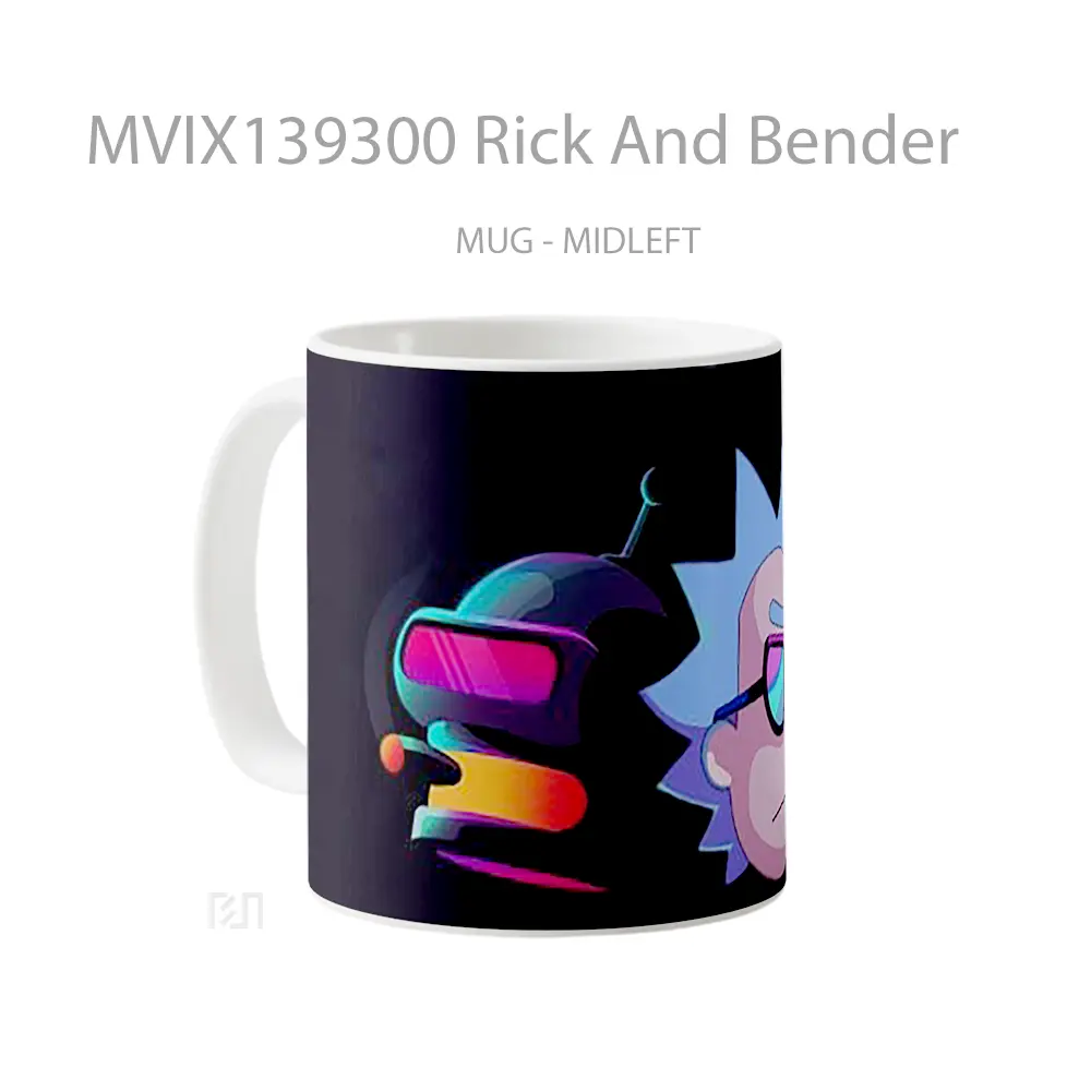 Mug Rick And Bender Gelas Keramik Unik - All-side / Desain