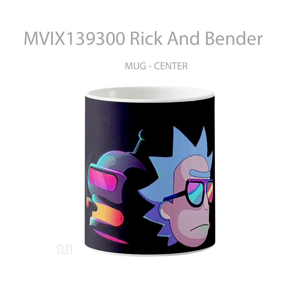 Mug Rick And Bender Gelas Keramik Unik