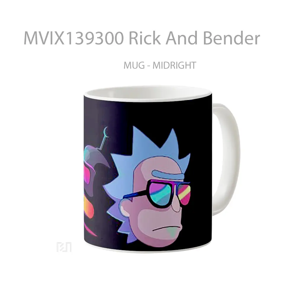 Mug Rick And Bender Gelas Keramik Unik - All-side / Desain