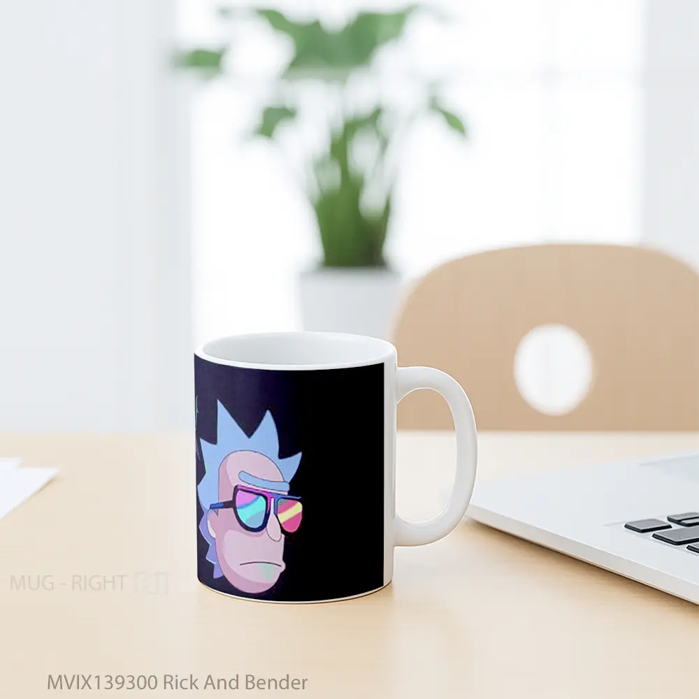 Mug Rick And Bender Gelas Keramik Unik - All-side / Desain