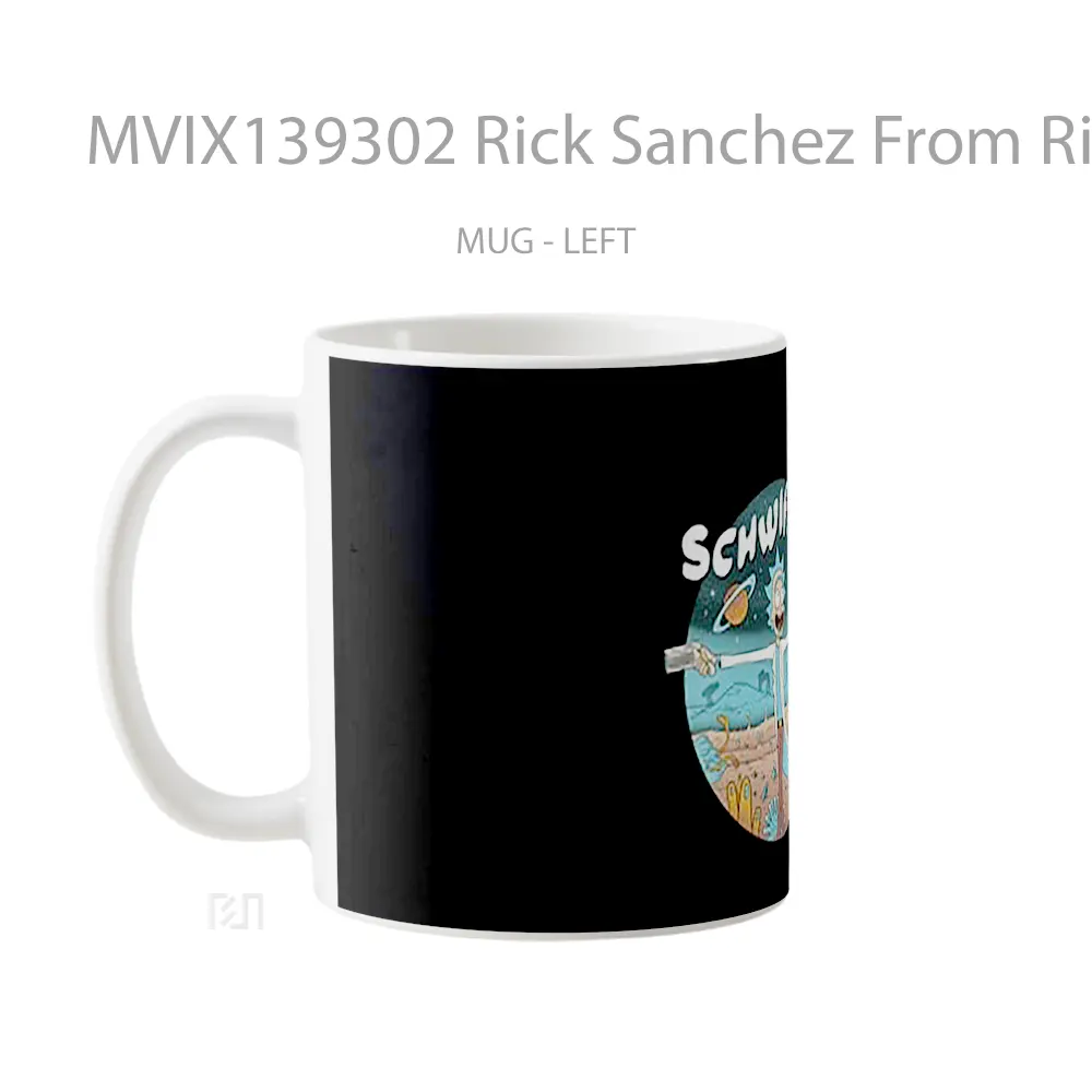 Mug Rick Sanchez From Rick And Morty Schwifty Gelas Kartun - All-side / Desain