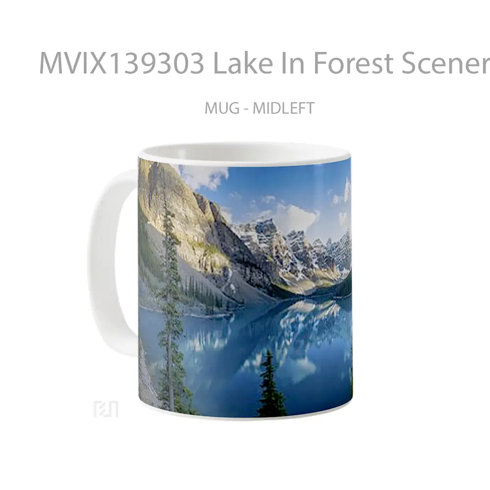 Mug Lake In Forest Scenery Alberta Canada Gelas Pemandangan Alam - All-side / Desain