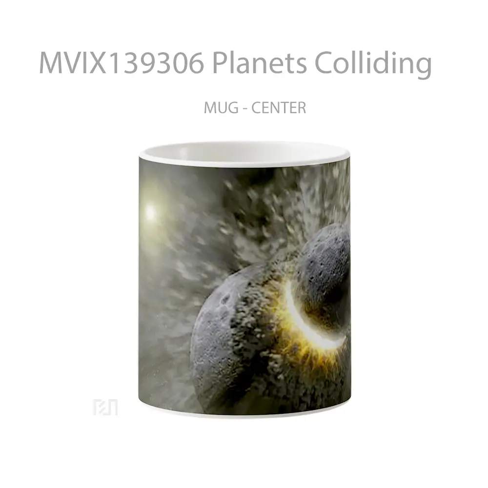 Mug Planets Colliding Gelas Astronomi