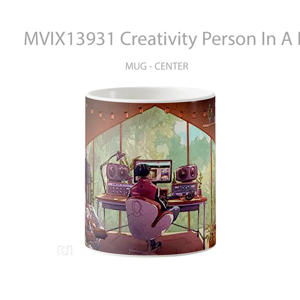 Mug Creativity Person In A Room Gelas Keramik Unik