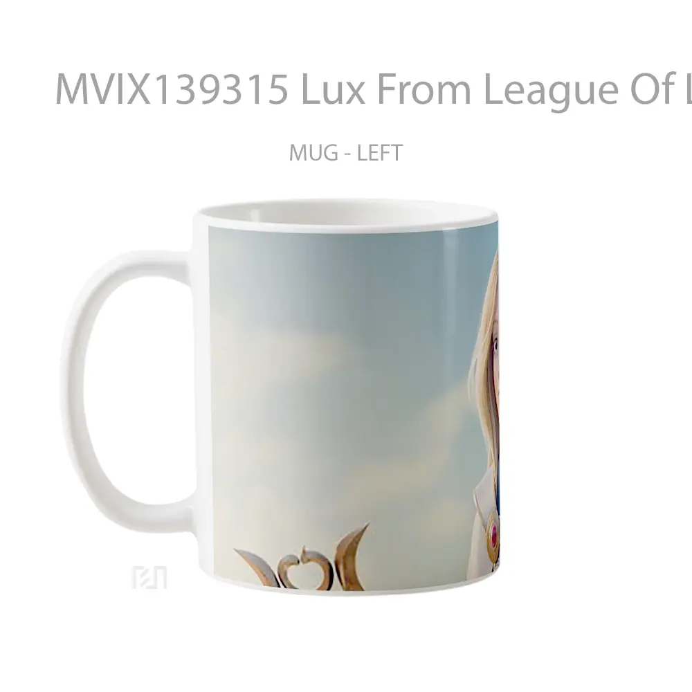 Mug Lux From League Of Legends Wild Rift Cangkir Gamer - All-side / Desain