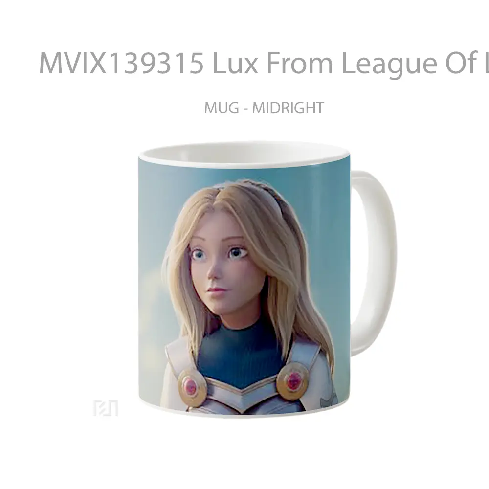 Mug Lux From League Of Legends Wild Rift Cangkir Gamer - All-side / Desain