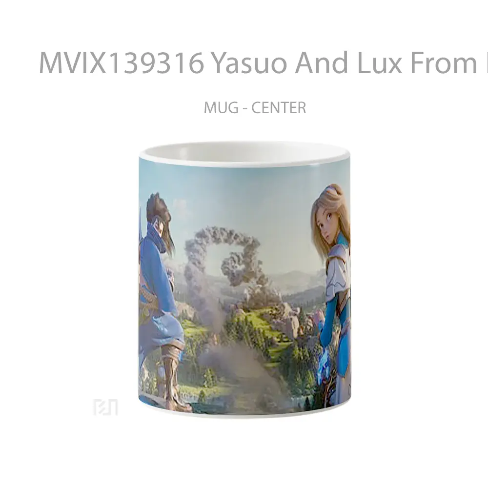Mug Yasuo And Lux From League Of Legends Wild Rift Cangkir Gamer