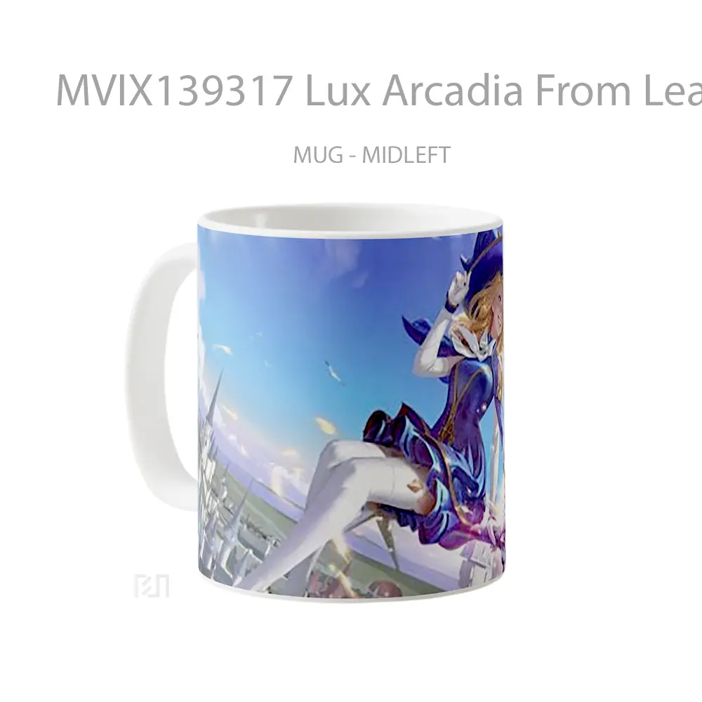 Mug Lux Arcadia From League Of Legends Cangkir Gamer - All-side / Desain
