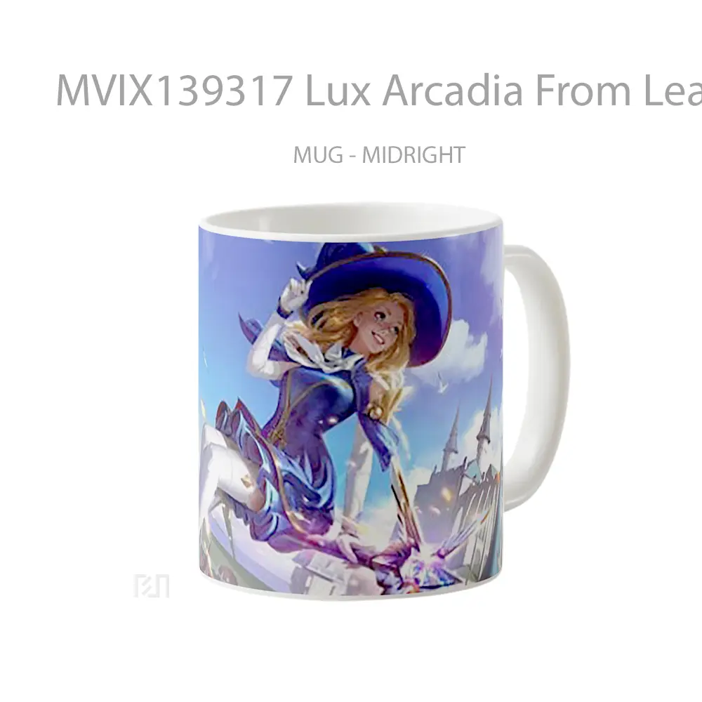 Mug Lux Arcadia From League Of Legends Cangkir Gamer - All-side / Desain