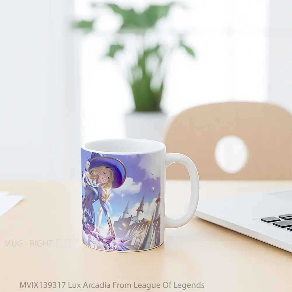 Mug Lux Arcadia From League Of Legends Cangkir Gamer - All-side / Desain