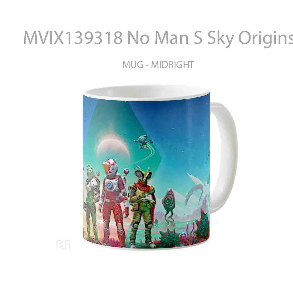Mug No Man S Sky Origins Gelas Pemandangan Alam - All-side / Desain