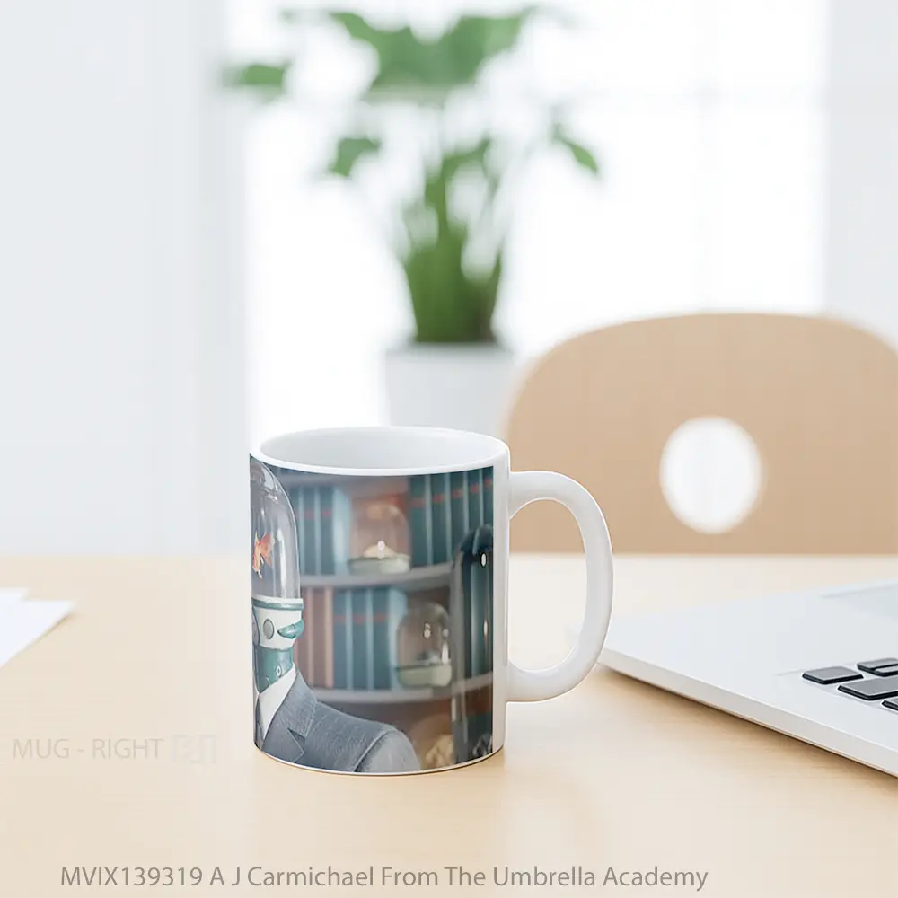 Mug A J Carmichael From The Umbrella Academy Gelas Keramik Unik - All-side / Desain
