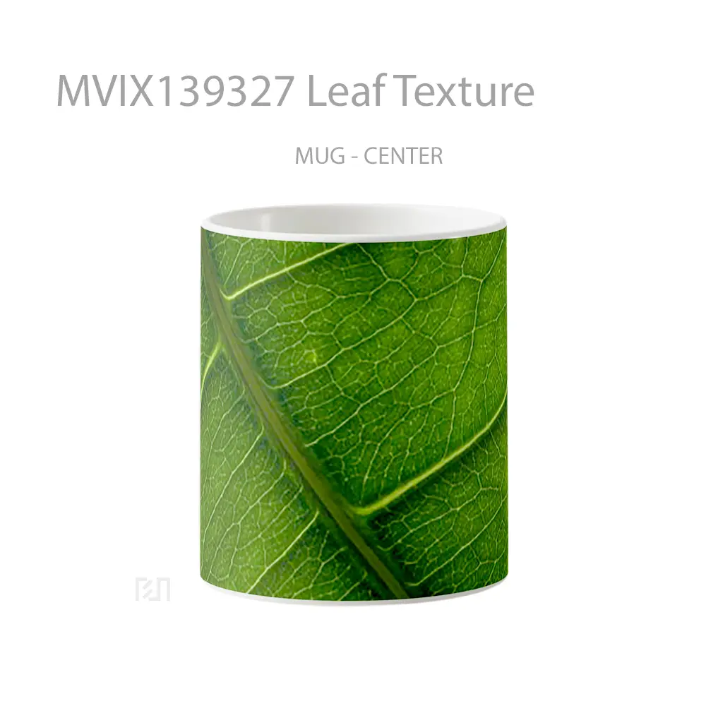 Mug Leaf Texture Gelas Keramik Unik