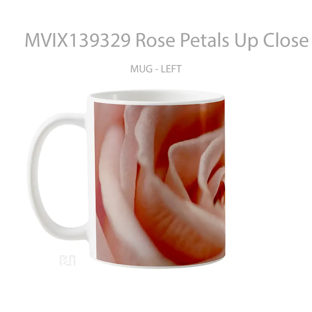 Mug Rose Petals Up Close V1 Gelas Keramik Unik - All-side / Desain