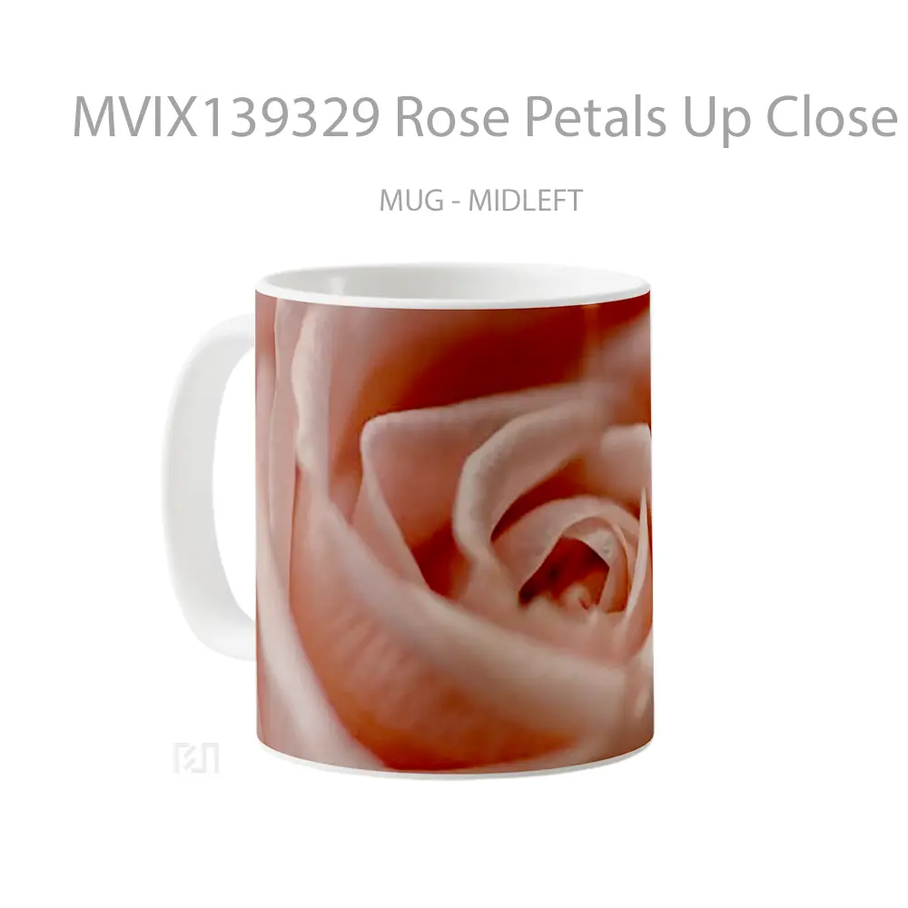 Mug Rose Petals Up Close V1 Gelas Keramik Unik - All-side / Desain