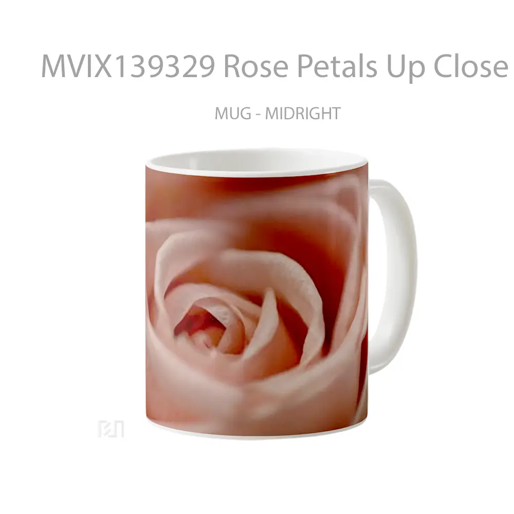 Mug Rose Petals Up Close V1 Gelas Keramik Unik - All-side / Desain