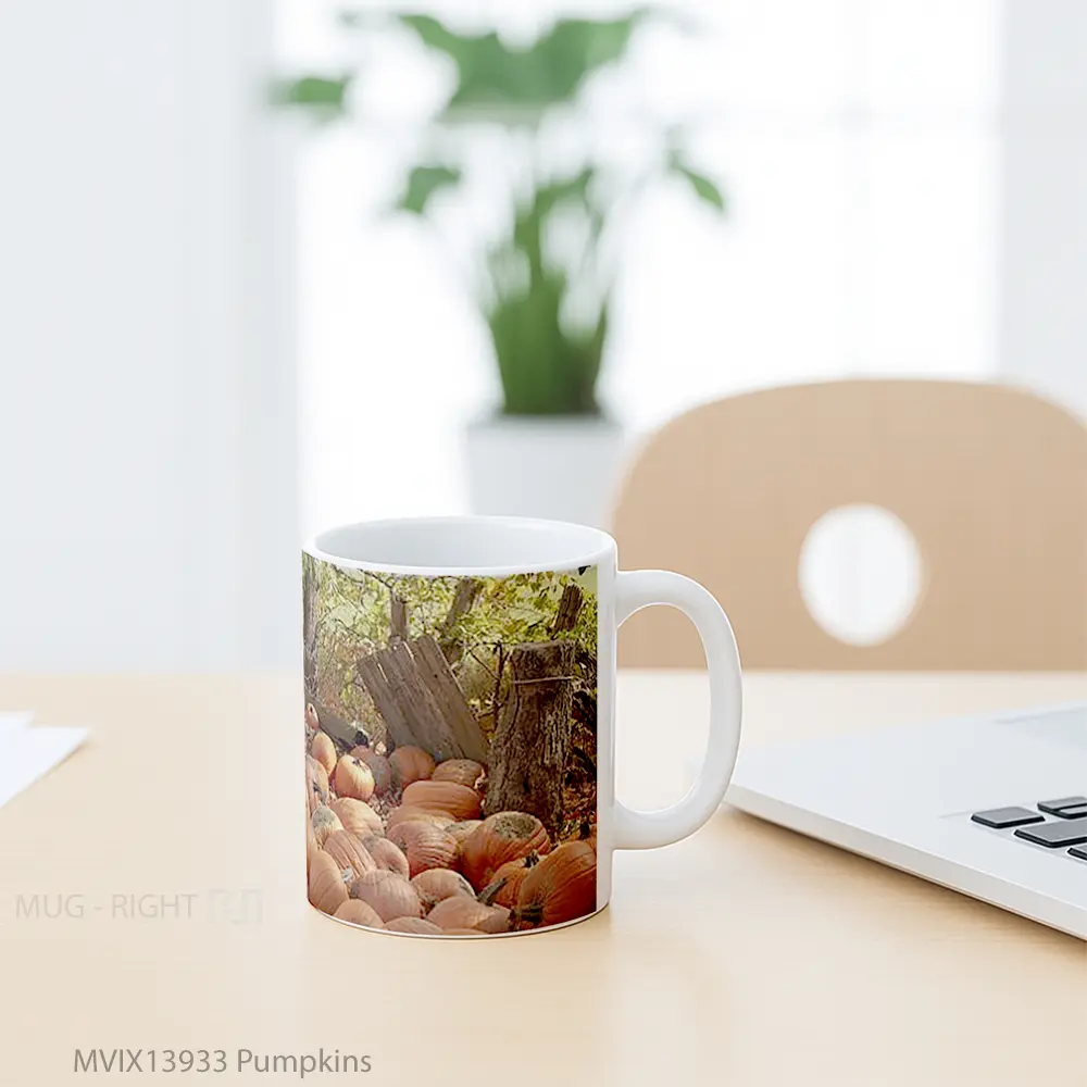Mug Pumpkins Gelas Keramik Unik - All-side / Desain