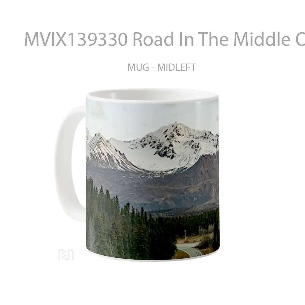Mug Road In The Middle Of The Forest V1 Gelas Pemandangan Alam - All-side / Desain