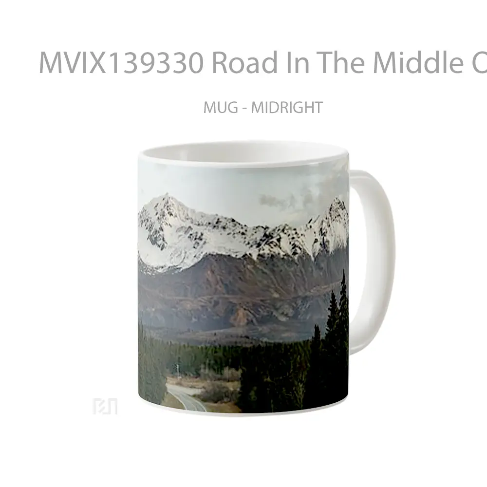 Mug Road In The Middle Of The Forest V1 Gelas Pemandangan Alam - All-side / Desain