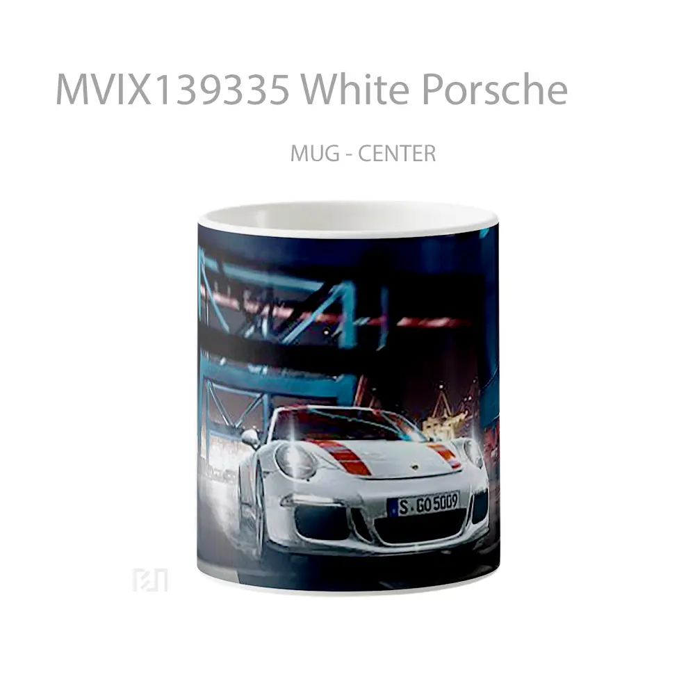 Mug White Porsche Cangkir Mobil