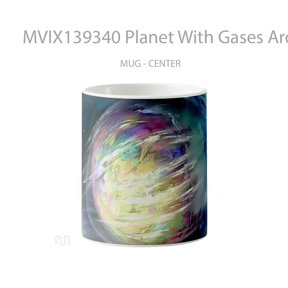 Mug Planet With Gases Around It Gelas Astronomi