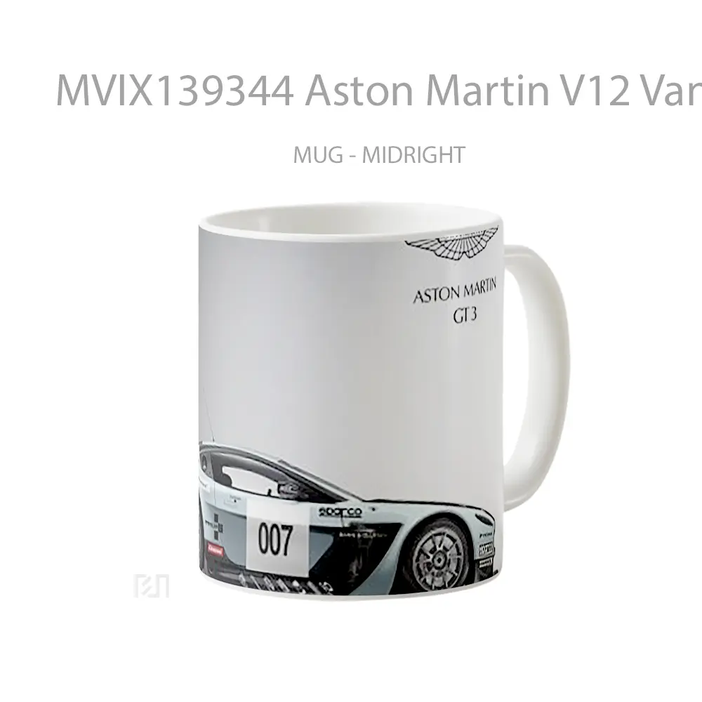 Mug Aston Martin V12 Vantage Gt3 Cangkir Mobil - All-side / Desain