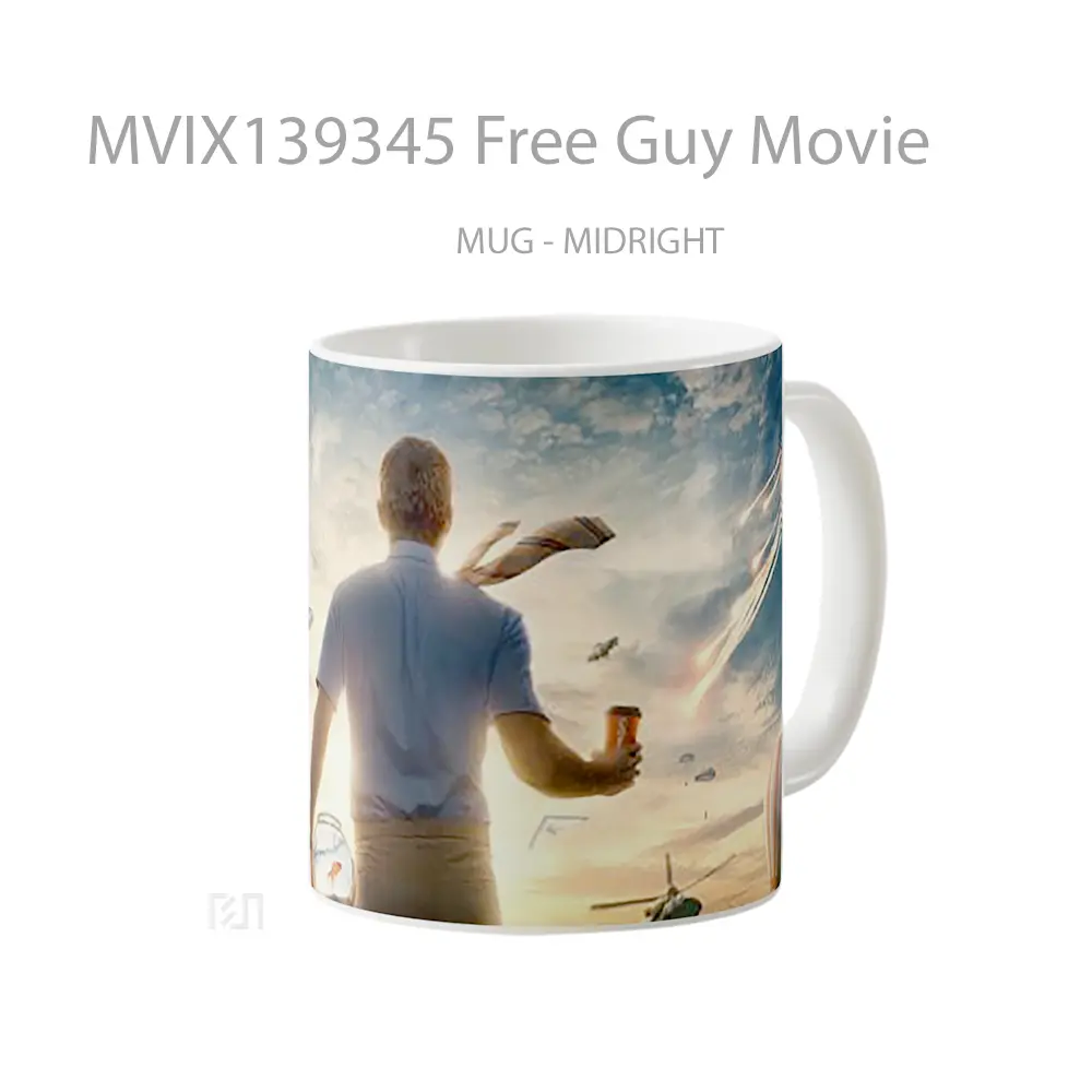 Mug Free Guy Movie Gelas Keramik Unik - All-side / Desain