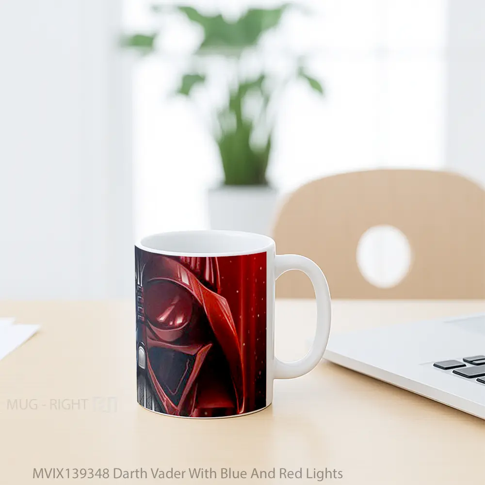 Mug Darth Vader With Blue And Red Lights Gelas Star Wars - All-side / Desain