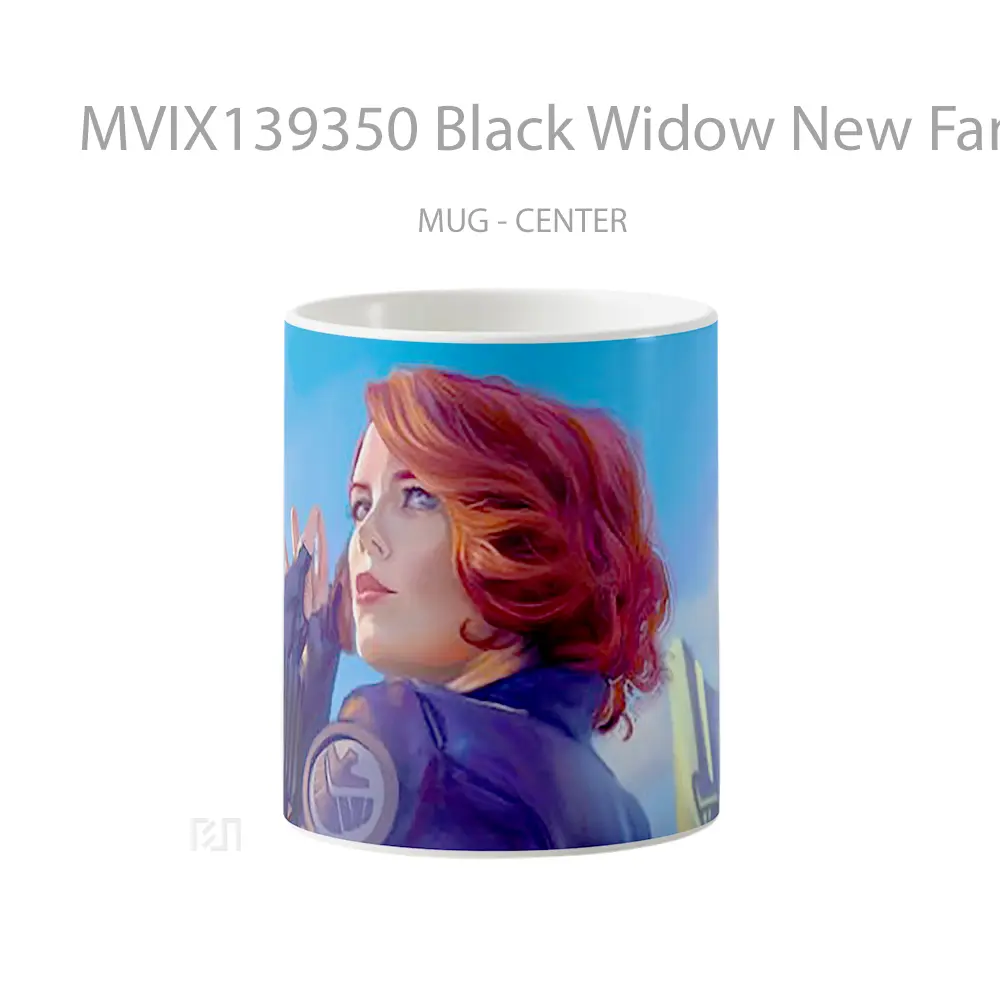 Mug Black Widow New Fanart Gelas Superhero