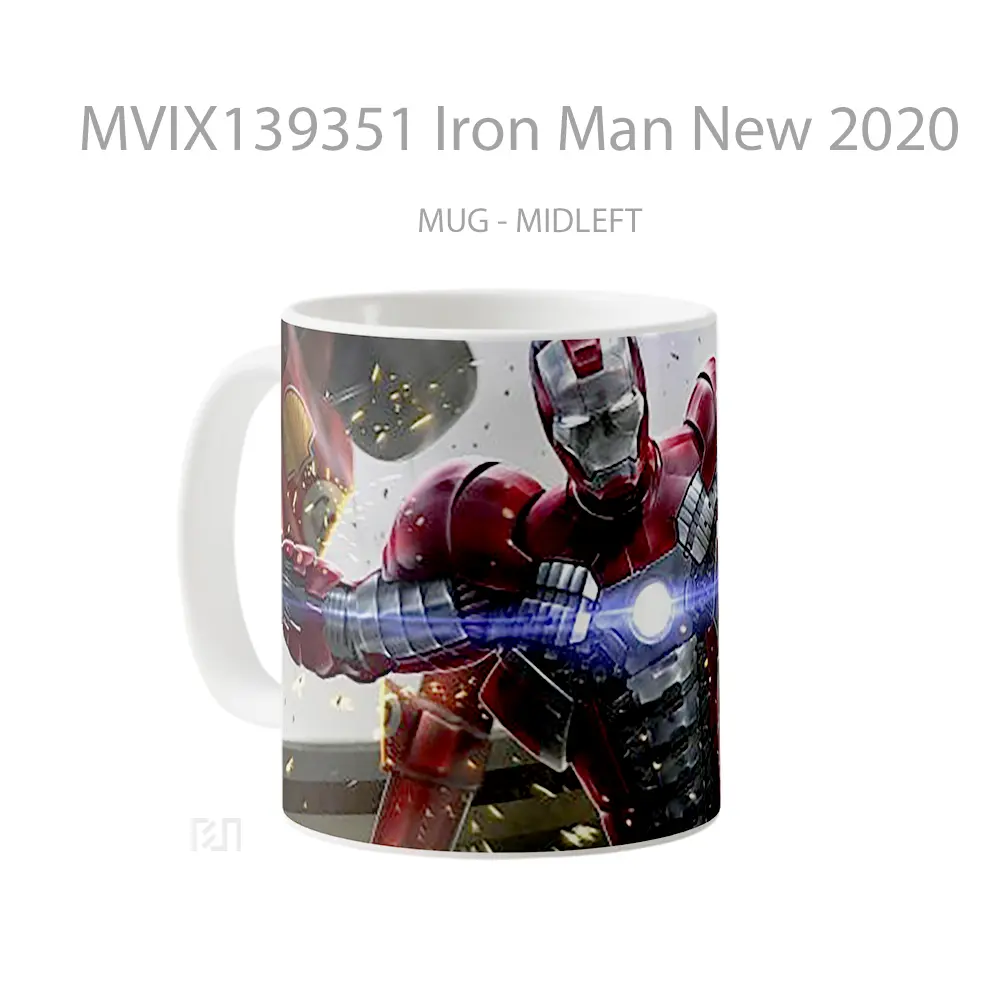 Mug Iron Man New 2020 Gelas Superhero - All-side / Desain