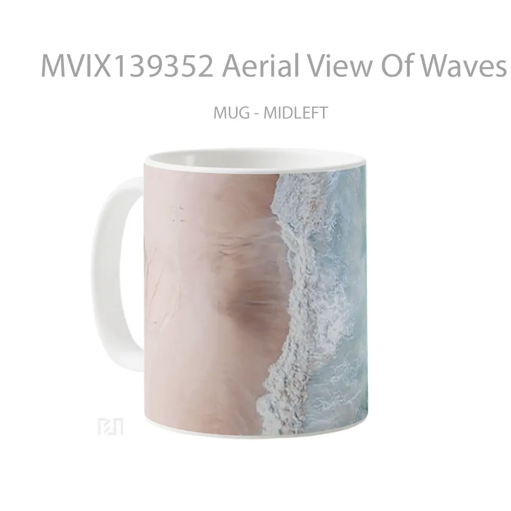 Mug Aerial View Of Waves Gelas Keramik Unik - All-side / Desain