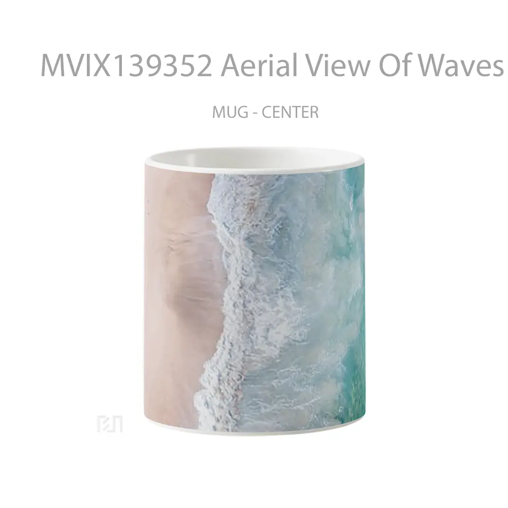 Mug Aerial View Of Waves Gelas Keramik Unik
