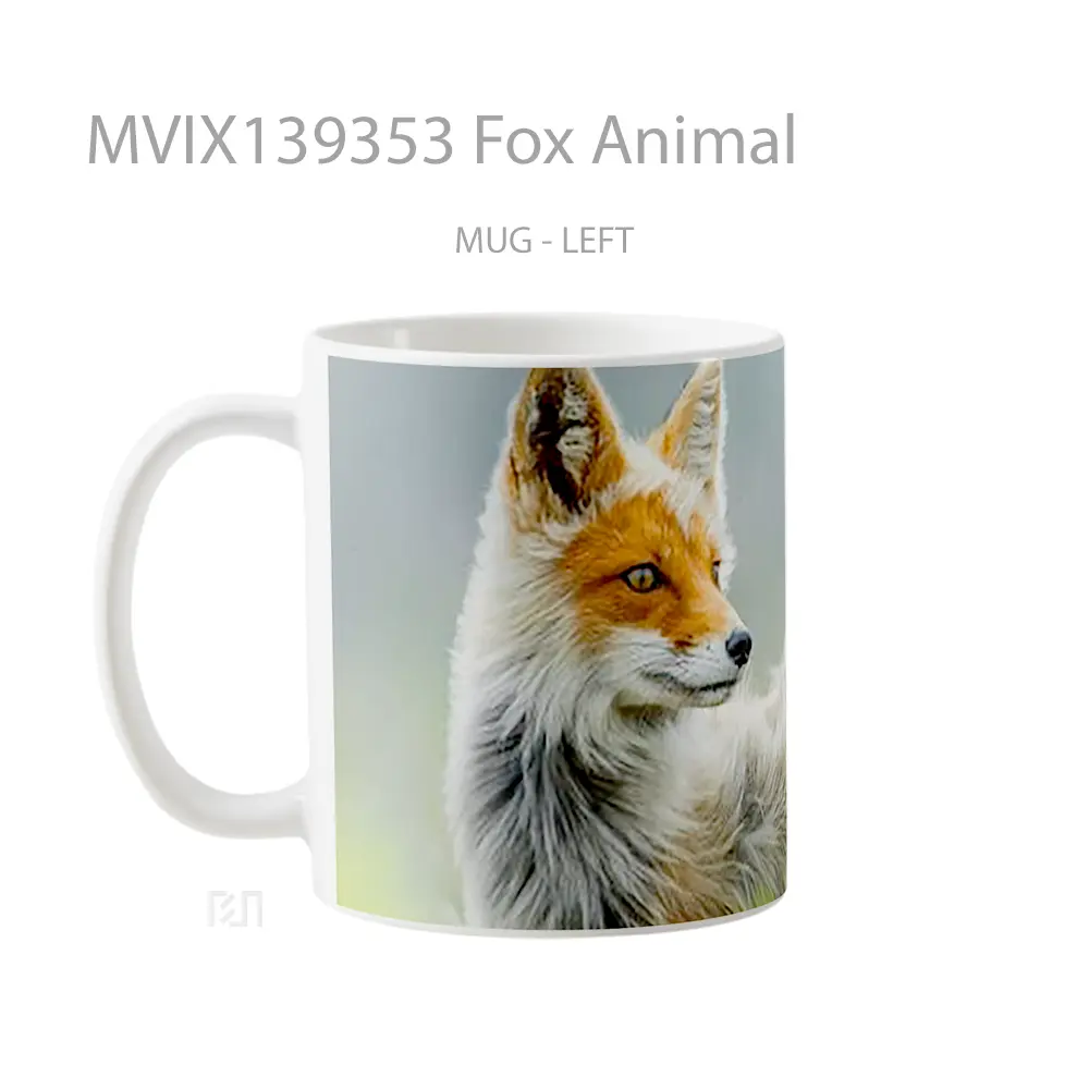 Mug Fox Animal Gelas Hewan Lucu - All-side / Desain