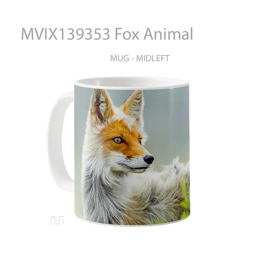 Mug Fox Animal Gelas Hewan Lucu - All-side / Desain