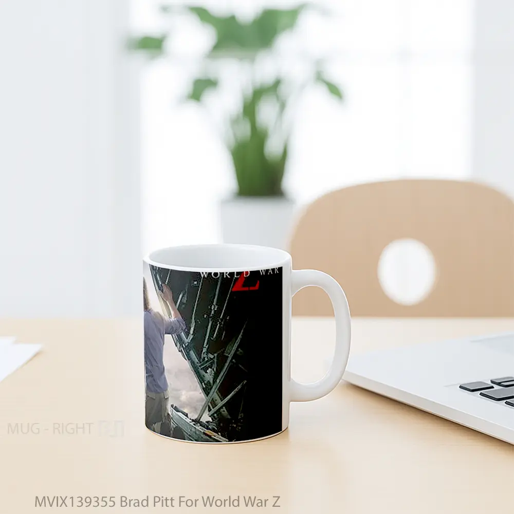 Mug Brad Pitt For World War Z Gelas Selebriti - All-side / Desain