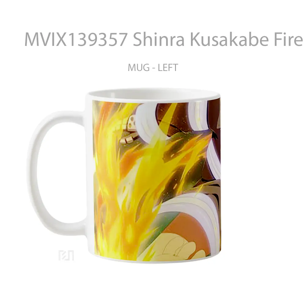 Mug Shinra Kusakabe Fire Force Gelas Keramik Unik - All-side / Desain