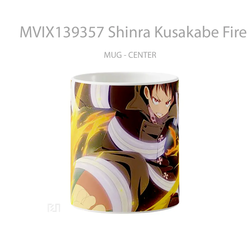 Mug Shinra Kusakabe Fire Force Gelas Keramik Unik