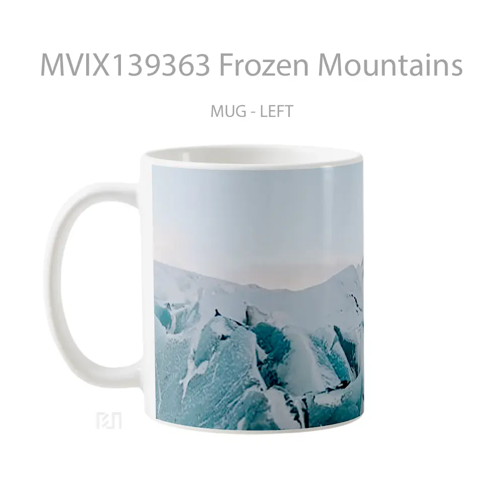 Mug Frozen Mountains Gelas Pemandangan Alam - All-side / Desain