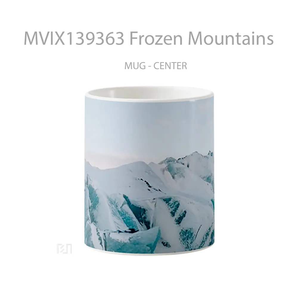 Mug Frozen Mountains Gelas Pemandangan Alam