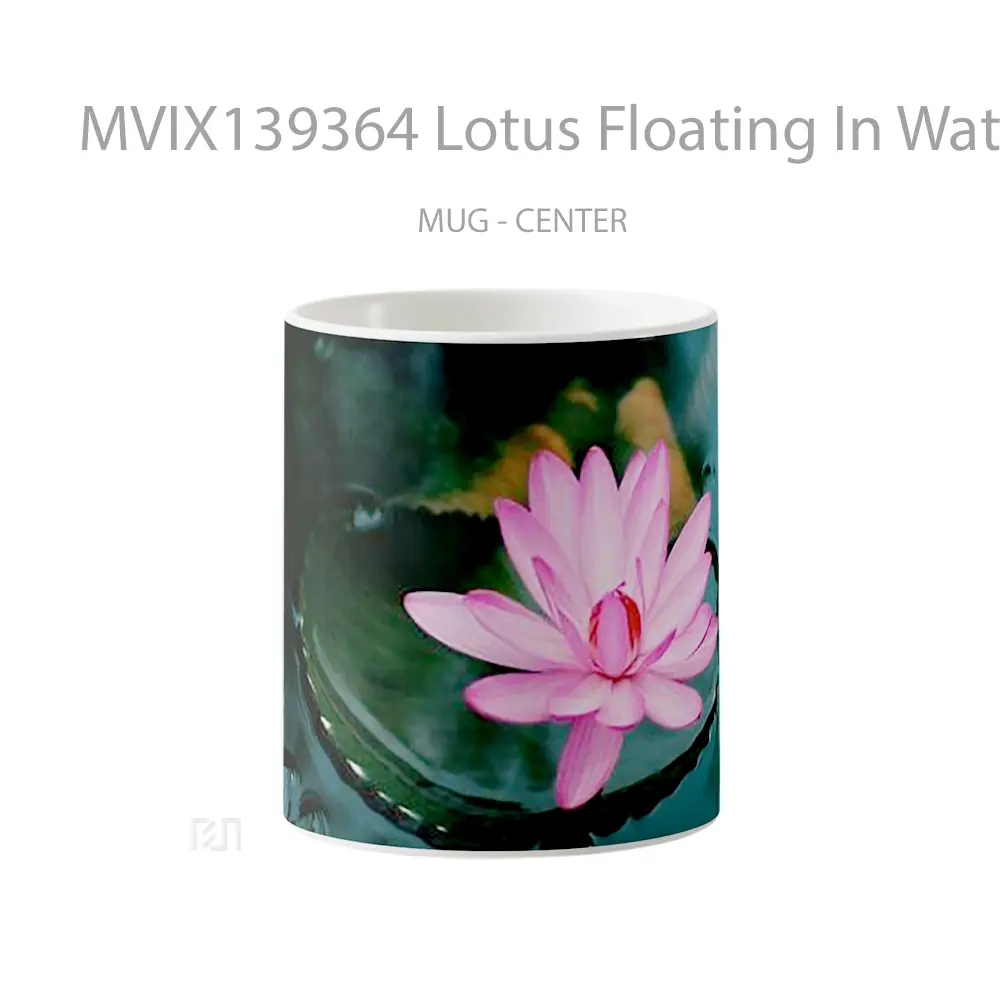 Mug Lotus Floating In Water V2 Gelas Pemandangan Alam