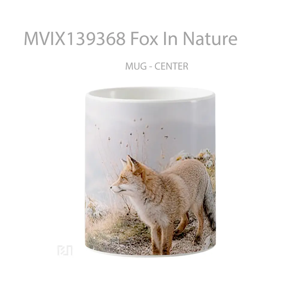 Mug Fox In Nature Gelas Hewan Lucu